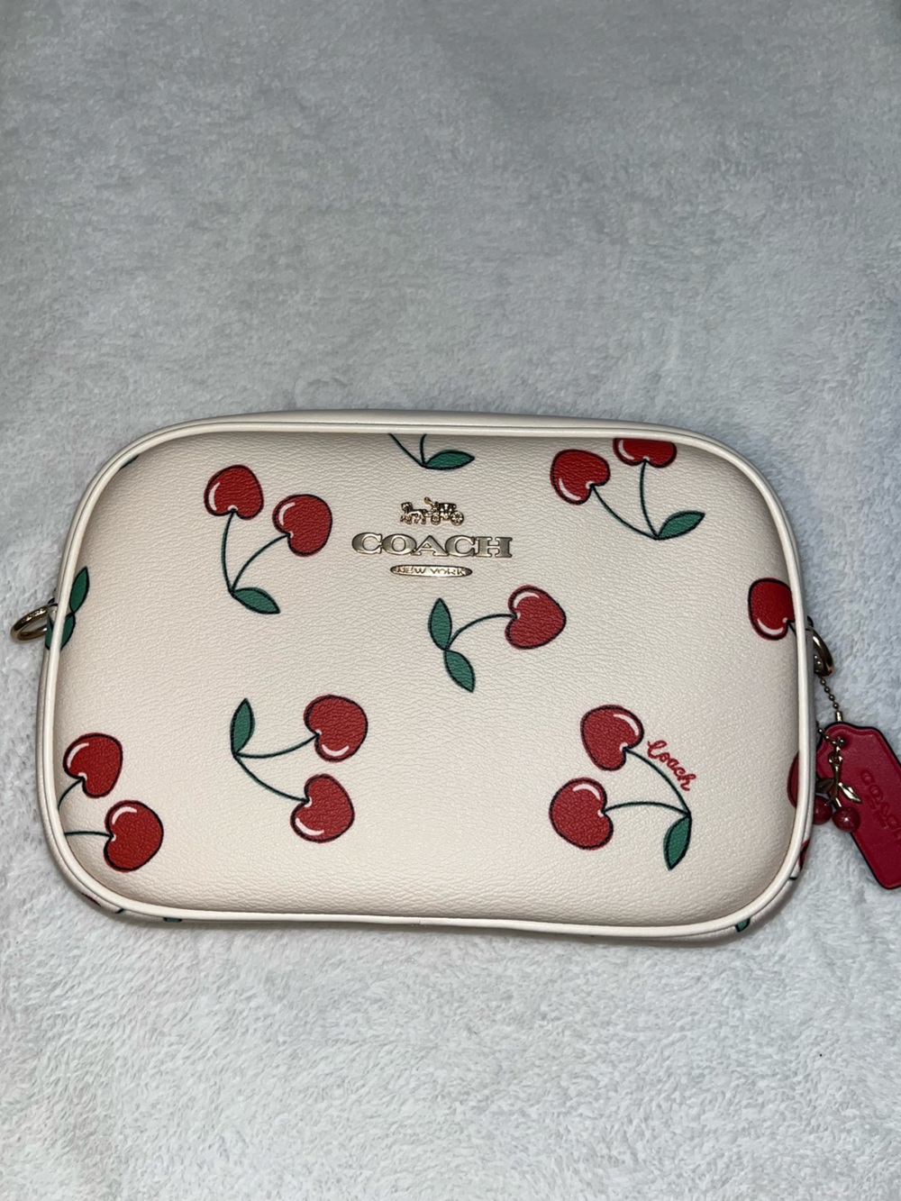 Coach Jamie Camera Bag with Heart Cherry Print - Picture 2 of 10